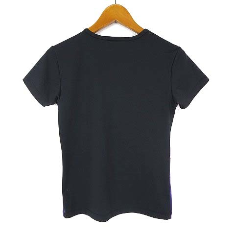 zette USA製 Tシャツ カットソー ゴールデンゲートブリッジ フォト プリント ストレッチ 半袖 XS 紫 黒 小さいサイズ レディース_画像2