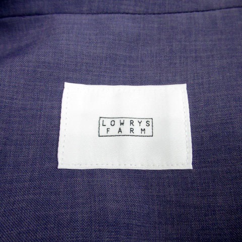 ローリーズファーム LOWRYS FARM テーラードジャケット 七分袖 ミドル丈 シングルボタン F パープル 紫 /MS23 レディース_画像4