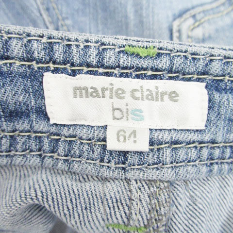 マリクレール MARIE CLAIRE bis デニムパンツ ジーンズ クロップド 七分丈 64 水色 ライトブルー /HO12 ■MO レディース_画像5