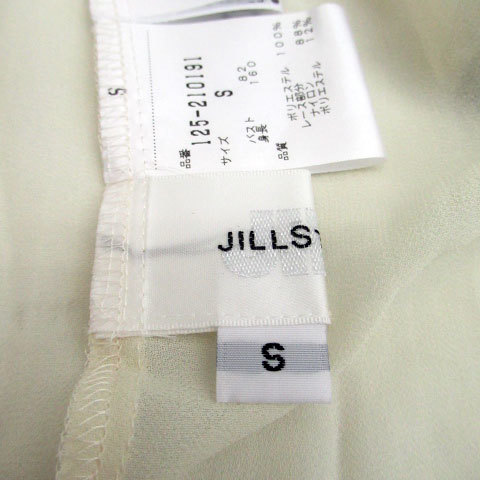  Jill bai Jill Stuart JILL by JILLSTUART блуза cut and sewn 7 минут рукав раунд шея гонки прозрачный S бежевый женский 