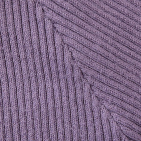  Mercury Duo MERCURYDUO 2way Layered способ ребра вязаный cut and sewn длинный рукав искусственный шелк . фиолетовый лиловый F tops женский 