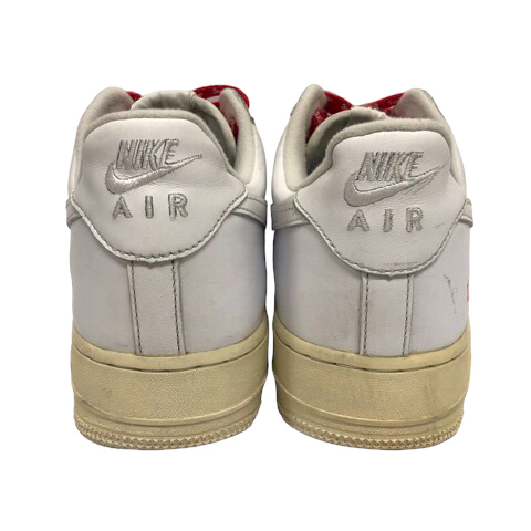 ナイキ NIKE cu9225-100 AIR FORCE 1 LOW / SUPREME スニーカー エアフォース 1 シュプリーム ワンポイント 28.0 白 ホワイト メンズ_画像4