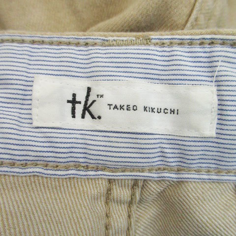 タケオキクチ TAKEO KIKUCHI テーパードパンツ 七分丈 M ベージュ /HO2 メンズ_画像5