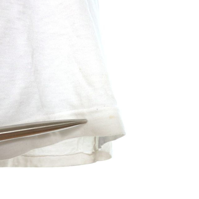 コムデギャルソン COMME des GARCONS フリルデザイン Tシャツ カットソー 半袖 S ホワイト 白 日本製 GS-T003 レディース_画像5