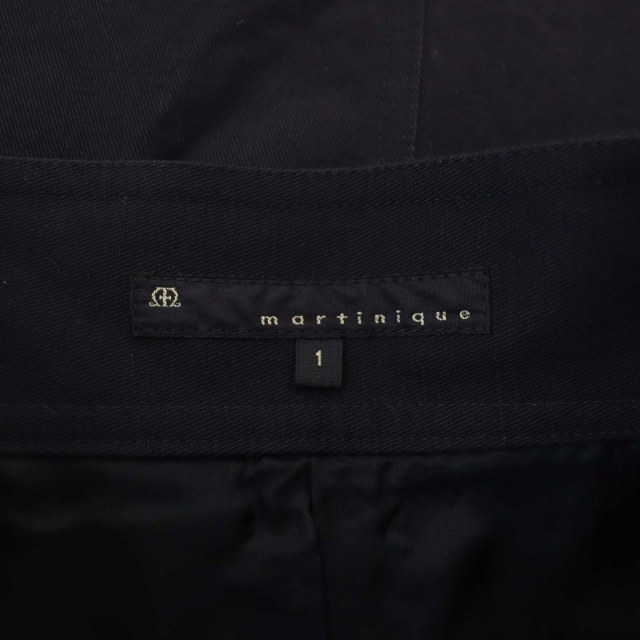 マルティニーク martinique スカート ロング フレア フロントボタン 1 紺 ネイビー /MF ■OS レディース_画像3
