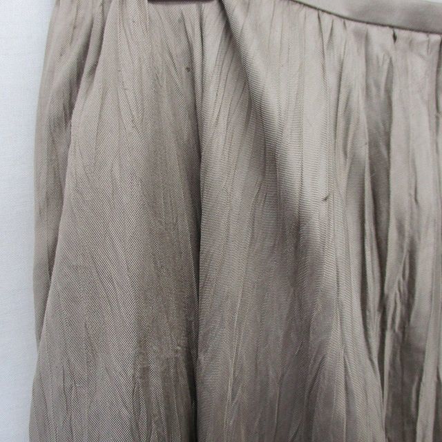  Michel Klein MICHEL KLEIN юбка в складку mi утечка длина длинный глянец тонкий 38 хаки /TT11 женский 