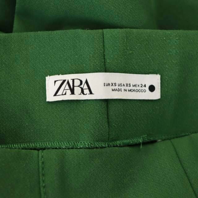 ザラ ZARA ワイドパンツ 緑 グリーン /MF ■OS レディース_画像3