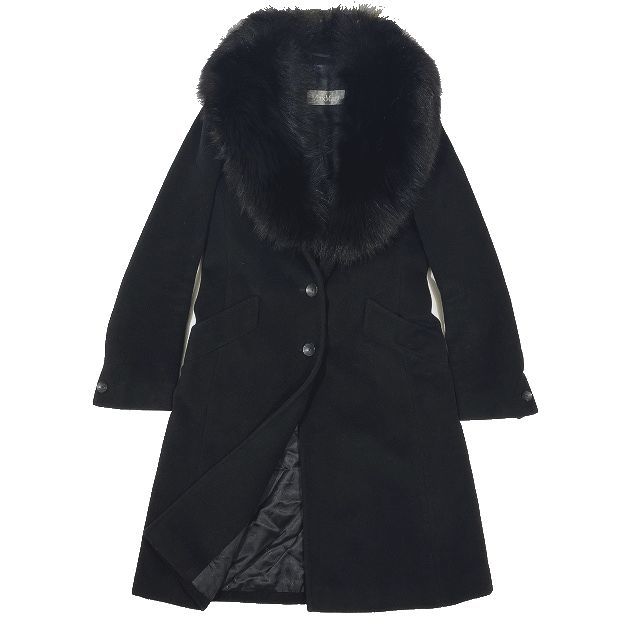 マックスマーラ MAX MARA シルバータグ フォックスファー ロング