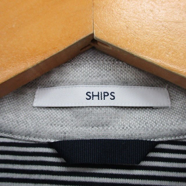 シップス SHIPS ポロシャツ 半袖 コットン イカリマーク S グレー 灰 /KT33 メンズ_画像3