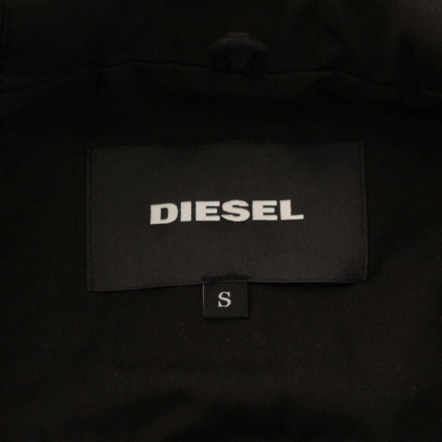 ディーゼル DIESEL フードコート ロング フーディ キルティングライナー付き アウター S 黒 ブラック /DK ■GY09 メンズ_画像8