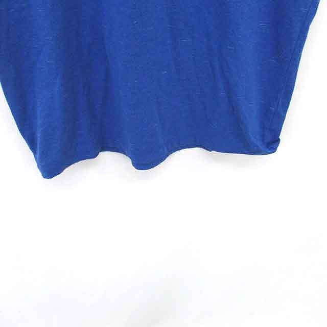 アメリカンイーグルアウトフィッターズ AMERICAN EAGLE OUTFITTERS Tシャツ カットソー Vネック ロゴ刺繍 半袖 S 青 /TT4_画像5