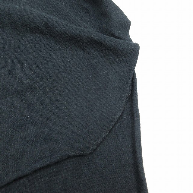 アメリカーナ AMERICANA ヘムライン バックボタン Tシャツ カットソー トップス プリント コットン 5分袖 黒 ブラック レディース/16_画像5
