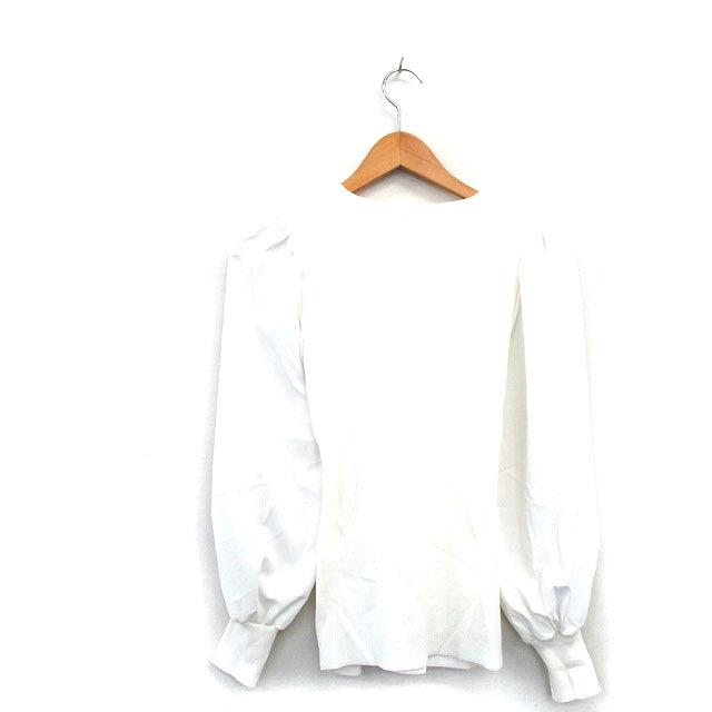  unused goods abito-kyo-ABITOKYO tag attaching tunic long sleeve kashu cool chiffon sleeve 0 ivory white /KT26 lady's 