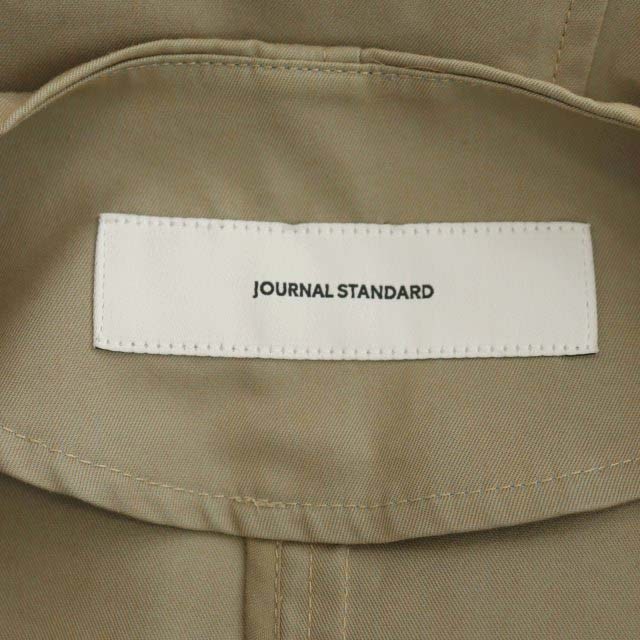 ジャーナルスタンダード JOURNAL STANDARD スプリングコート ノーカラー ロング 薄手 コットン F ベージュ /DO ■OS レディースの画像3