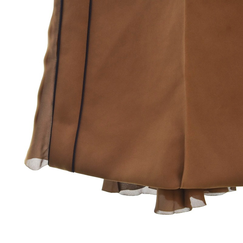 サカイ sacai 22AW Technical Jersey Skirt テクニカルジャージースカート ロング プリーツ 2 茶 ブラウン 22-06185 レディース_画像5