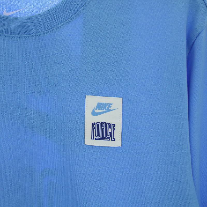 未使用品 ナイキ NIKE ST 5 バスケットボール Tシャツ カットソー ロンT ロゴ プリント 長袖 S 青 水色 ライトブルー DZ2690-416 メンズ_画像4