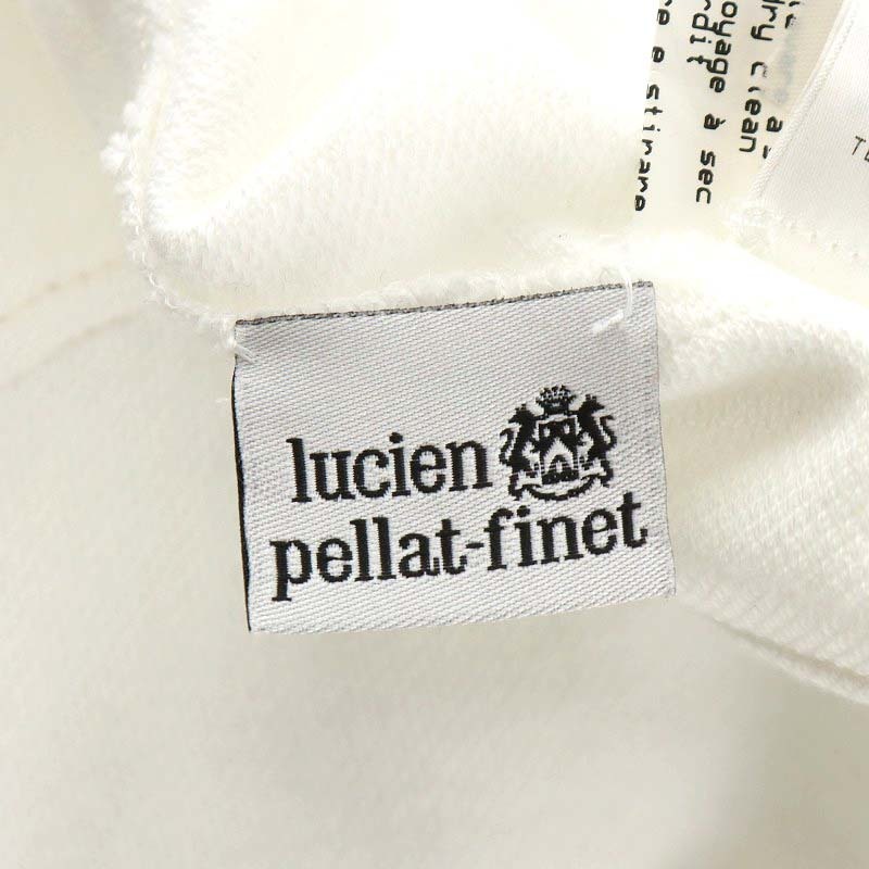 ルシアンペラフィネ LUCIEN PELLAT-FINET ニットジャケット コットン シングル スカル ラインストーン S 白 ホワイト /AN9 メンズ_画像3