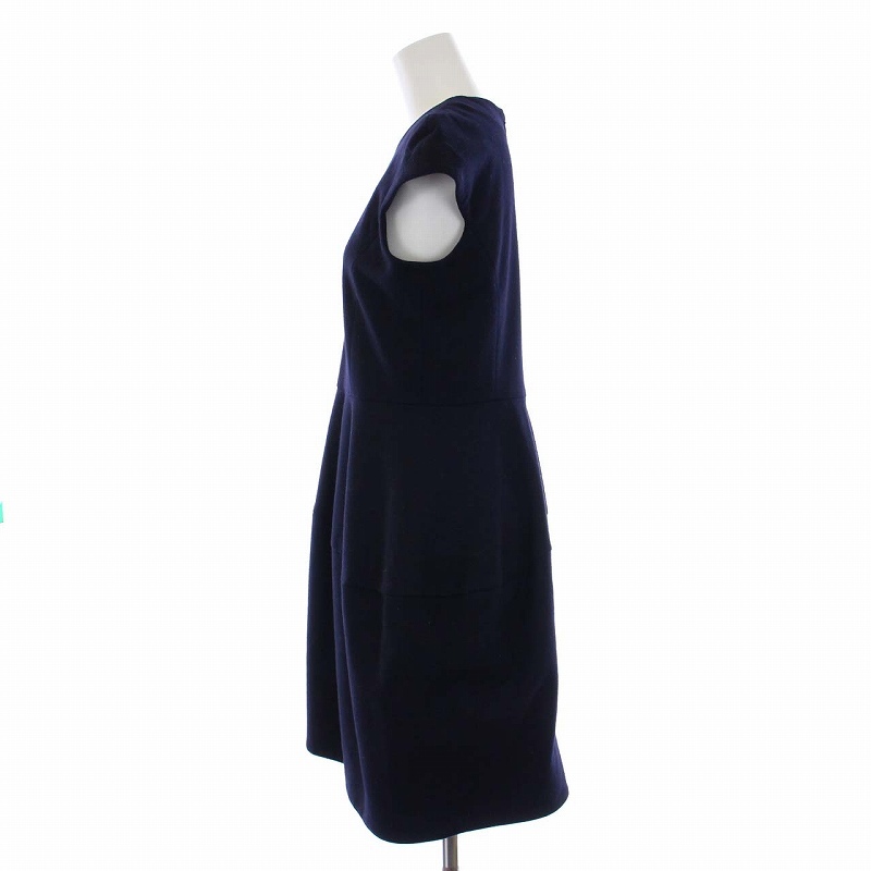 再再販! cap CHAN YOKO ヨーコチャン sleeve ネイビー 紺 M 38 ウール