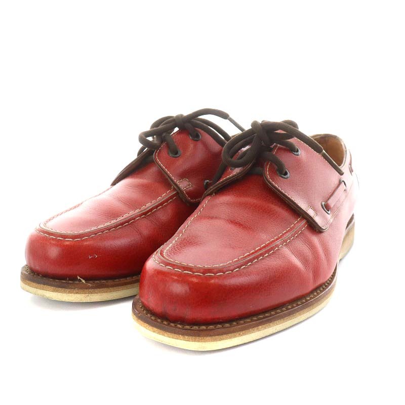 ジョンロブ JOHN LOBB MONACO モナコ シューズ レザー 6.5 25.0cm 赤 レッド 4077 /AN3 メンズ