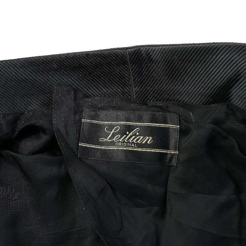 レリアン Leilian テーラードジャケット シングル 背抜き 大きいサイズ 17+ 4L 黒 ブラック /UY5 レディース_画像4