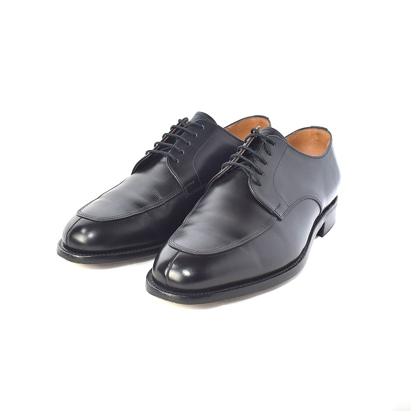 スコッチグレイン SCOTCH GRAIN Uチップ レザー シューズ ビジネスシューズ 革靴 24 EEEE ブラック 黒 4019 メンズ