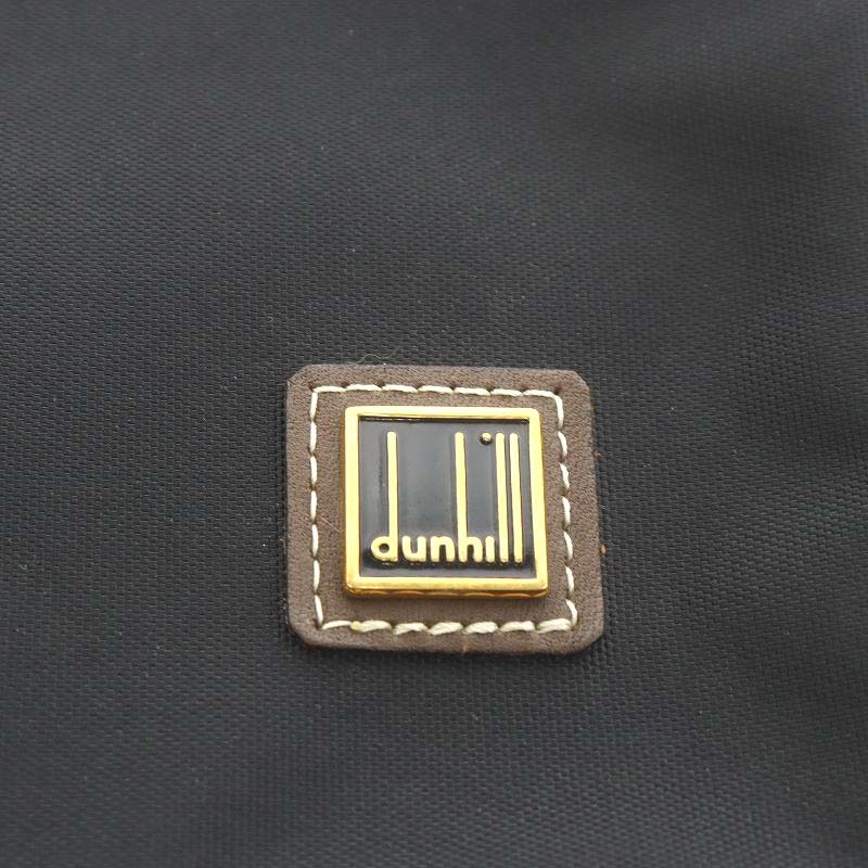 ダンヒル dunhill クラッチバッグ セカンドバッグ ナイロン レザー 黒 ブラック 茶 ブラウン /AN18 ■GY11 メンズの画像3