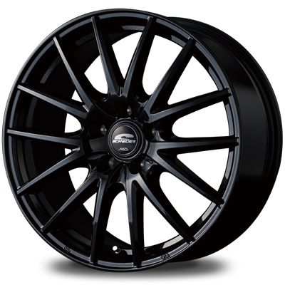 マルカ ホイール シュナイダー SQ27 マツダ RX-8 SE3P MID 【18×7.0J 5-114.3 INSET50 メタリックブラック】 4本セット_画像1