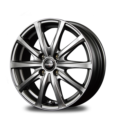 マルカ ホイール ユーロスピード V25 スズキ スイフト ZC/ZD72系 MID 【16×6.0J 4-100 INSET43 メタリックグレー】 4本セット