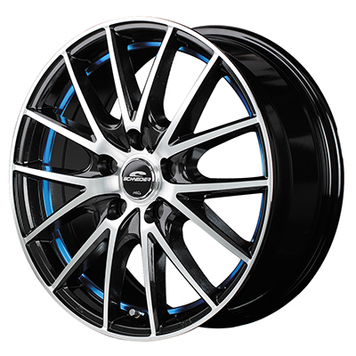 マルカ ホイール シュナイダー RX27 日産 リーフ ニスモ ZE1 MID 【17×7.0J 5-114.3 INSET48 ブルー】 1本単品_画像1