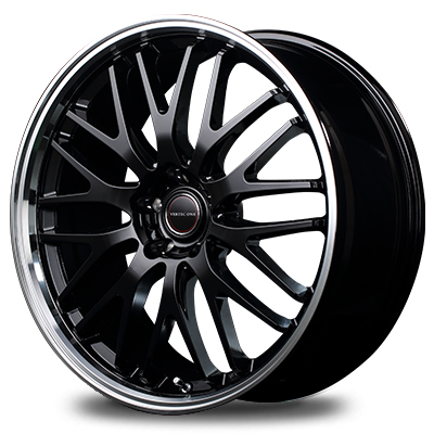 マルカ ホイール ヴァーテックワン エグゼ10 トヨタ クラウン 180系 MID 【17×7.0J 5-114.3 INSET50 グロッシーブラック】 1本単品_画像1