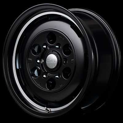 マルカ ホイール ガルシア シスコ ムーン ハイエース/レジアスエース 200系 MID 【15×6.0J 6-139.7 INSET33 セミグロスブラック】 1本単品_画像2