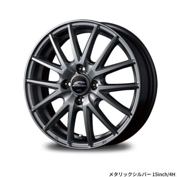 マルカ ホイール シュナイダー SQ27 日産 ジュークニスモ RS 15系 MID 【18×8.0J 5-114.3 INSET42 メタリックシルバー】 1本単品_画像2