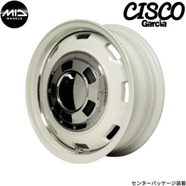 マルカ ホイール ガルシア シスコ ダイハツ タントエグゼ/カスタム L455/465 MID 【14×4.5J 4-100 INSET45 ホワイト】 1本単品_画像1