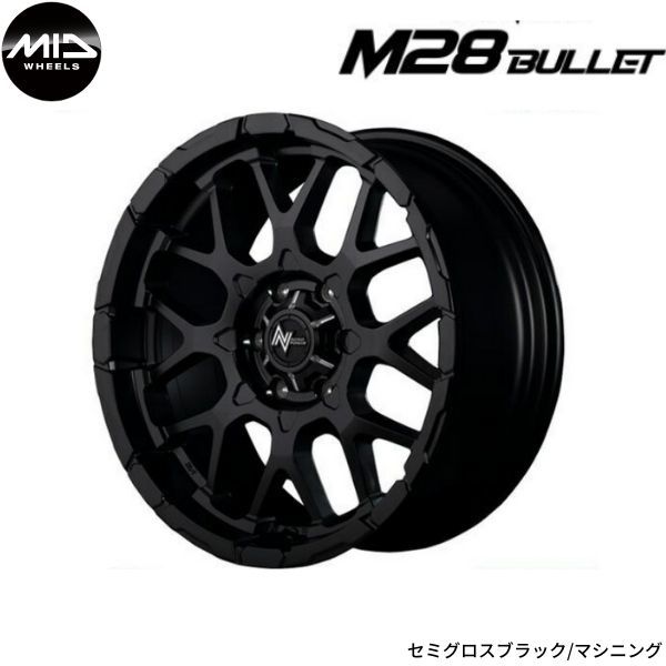 マルカ ホイール ナイトロパワー M28 バレット ハイエース/レジアスエース MID 【17×6.5J 6-139.7 INSET38 セミグロスブラック】 1本単品_画像1