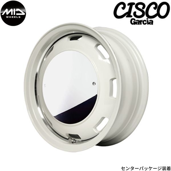 マルカ ホイール ガルシア シスコ ムーン ダイハツ タントエグゼ/カスタム L455/465 MID 【14×4.5J 4-100 INSET45 ホワイト】 1本単品_画像1