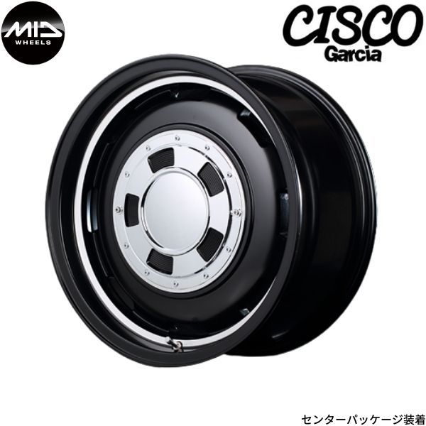 マルカ ホイール ガルシア シスコ トヨタ ハイエース/レジアスエース 200系 MID 【16×6.5J 6-139.7 INSET38 セミグロスブラック】 1本単品_画像1