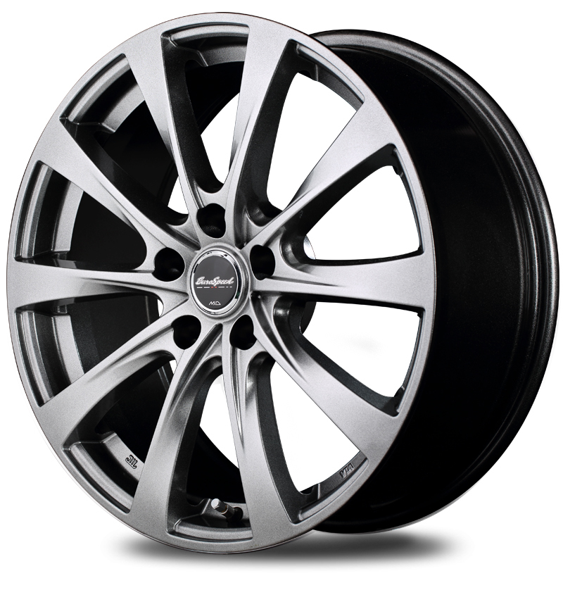 マルカ ホイール ユーロスピード F10 ホンダ HR-V GH系 MID 【16×6.5J 5-114.3 INSET48 メタリックグレー】 1本単品_画像1