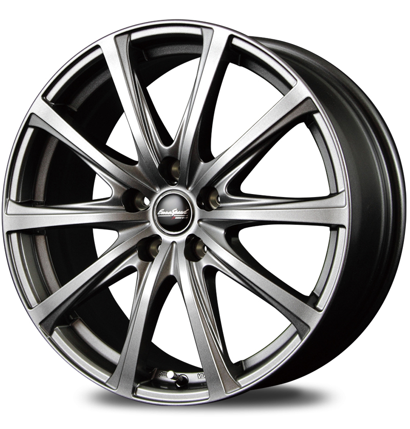 マルカ ホイール ユーロスピード V25 日産 ジューク 15系 MID 【16×6.5J 5-114.3 INSET48 メタリックグレー】 4本セット_画像1