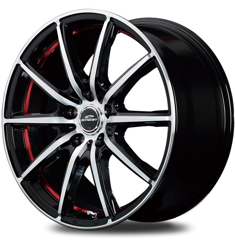 マルカ ホイール シュナイダー SX-2 レクサス ES 10系 MID 【17×7.0J 5-114.3 INSET38 レッド】 1本単品_画像1