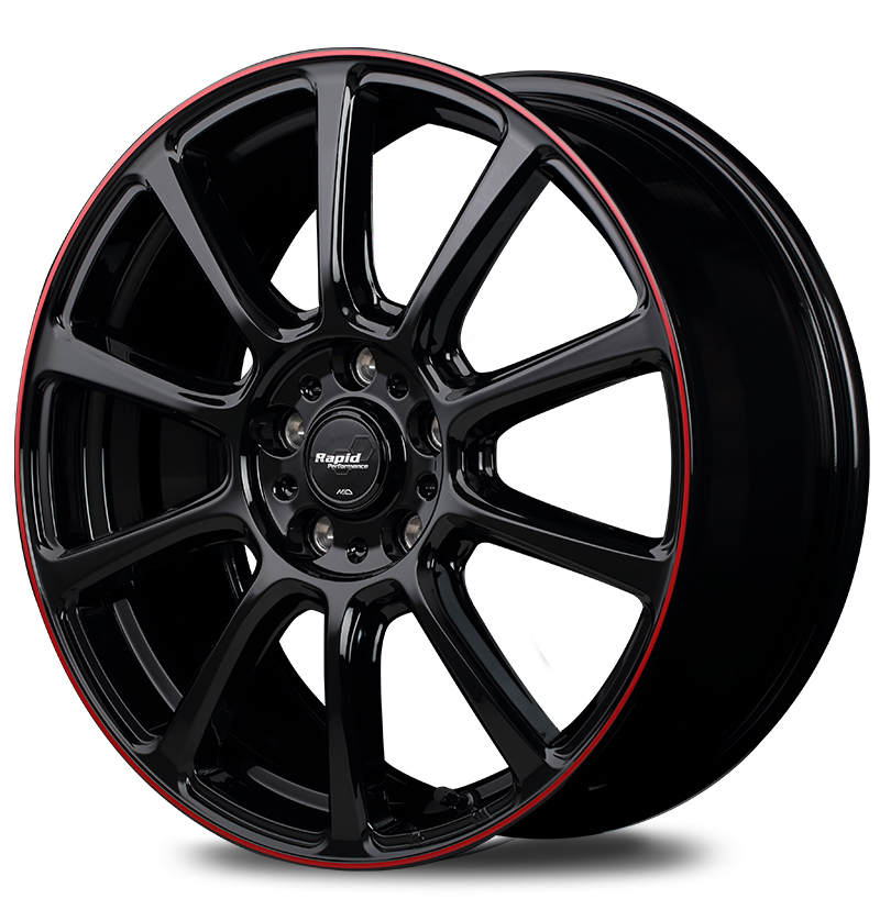 マルカ ホイール ラピッドパフォーマンス ZX10 ミツビシ デリカD5 CV5W MID 【17×7.0J 5-114.3 INSET38 レッド】 1本単品_画像1