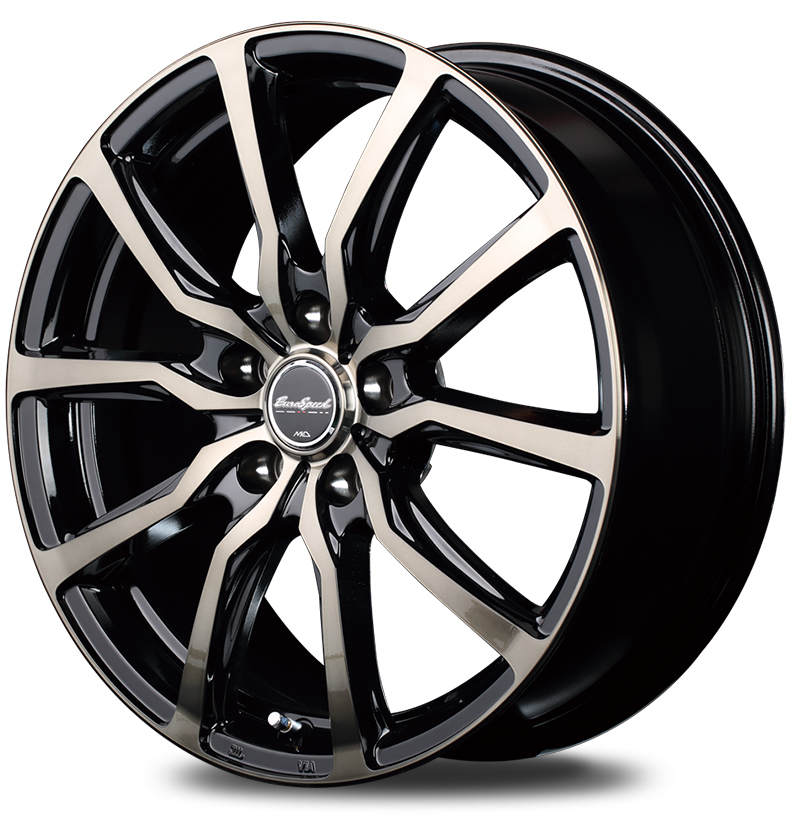 マルカ ホイール ユーロスピード DC52 マツダ MPV LY3P MID 【17×7.0J 5-114.3 INSET48 ブラックポリッシュ】 1本単品_画像1