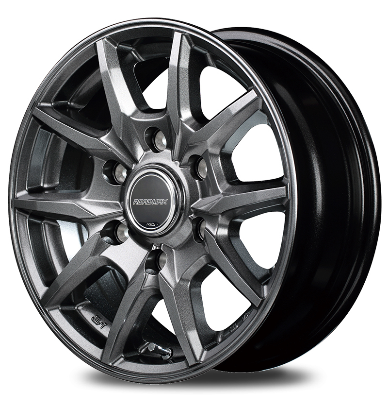 マルカ ホイール ロードマックス KG-25 ハイエース/レジアスエース 200系 MID 【15×6.0J 6-139.7 INSET33 メタリックグレー】 4本セット_画像1