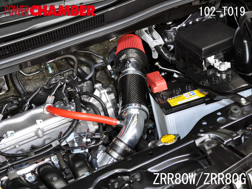 ZERO1000 パワーチャンバー タイプ2 ヴォクシー DBA-ZRR70W・75W 3ZR-FAE レッド エアクリーナー 零1000 102-T019_画像2