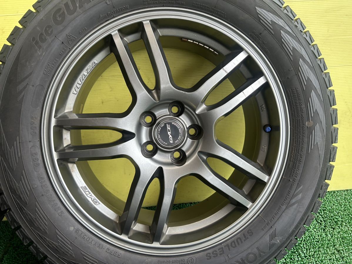 ★225/60R17 2019年スダットレス ヨコハマ ice GUARD GO75 4本セット 5穴PCD100ET+48 17×7J ハブ73mm フォレスターレガシィ アウトバック_画像8