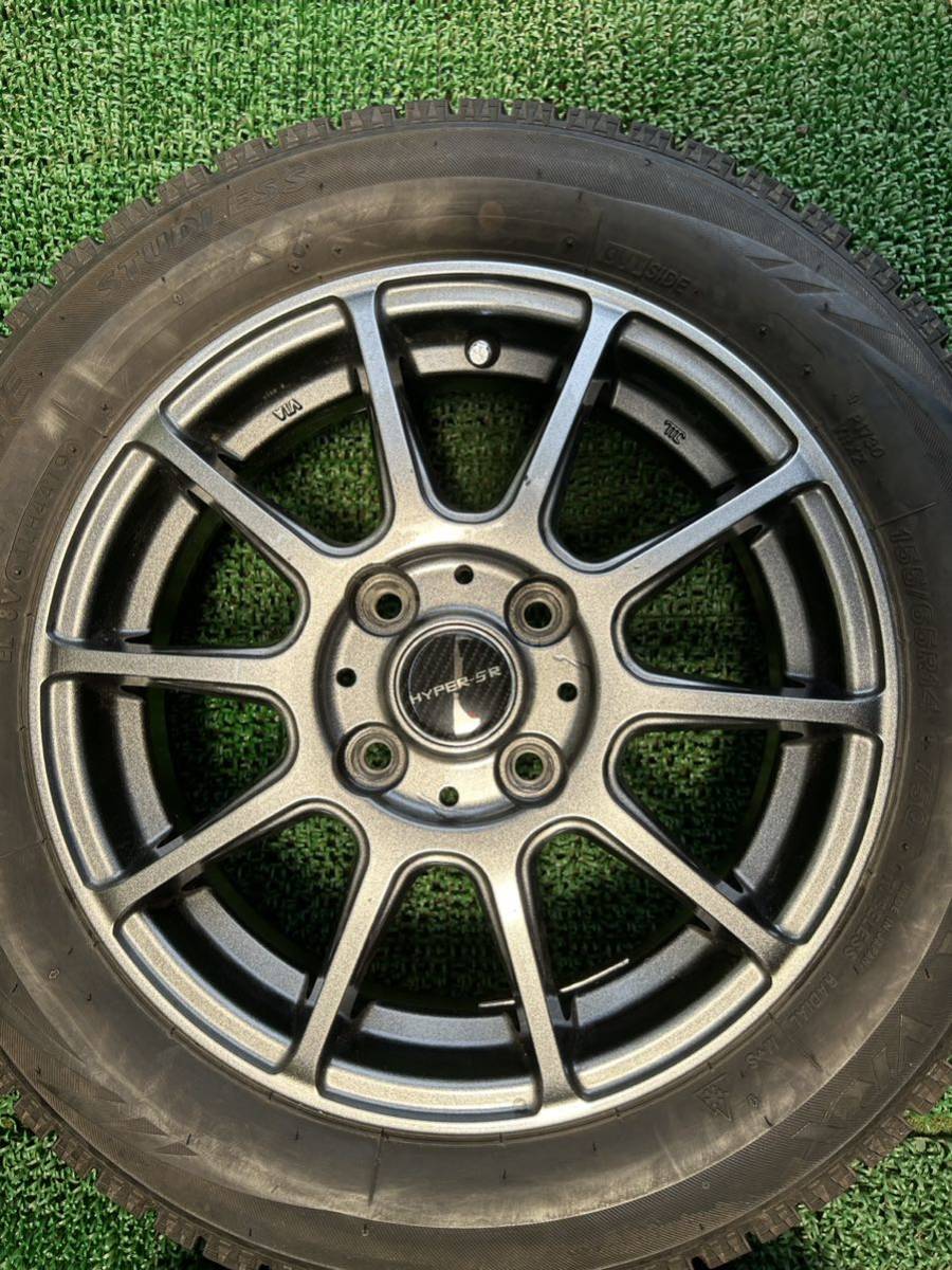 ★155/65R14 2019年スダットレス　ブリヂストンブリザックVRX タイヤアルミセット　4穴 PCD100 ET+45 14×4.5J ハブ73mm_画像7