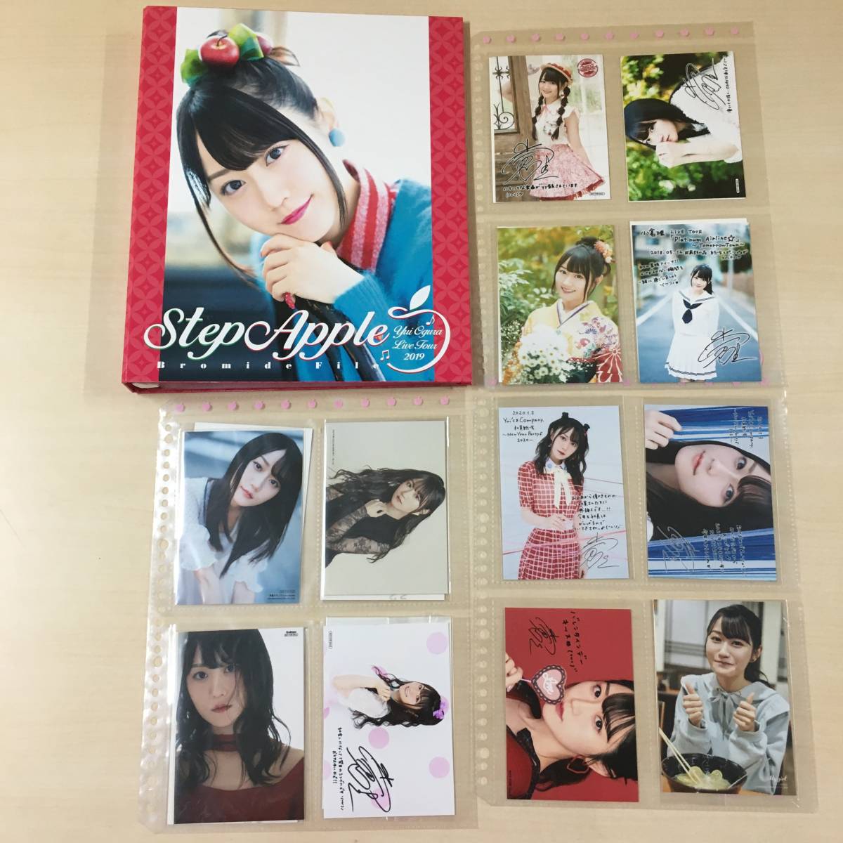 ○小倉唯 ブロマイド 写真 20枚セット バインダー付 Cherry Platinum
