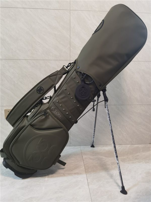 ★★★088 Golf Bag 新品　キャディーバック ゴルフバッグ PU レザー,9型，4kg,