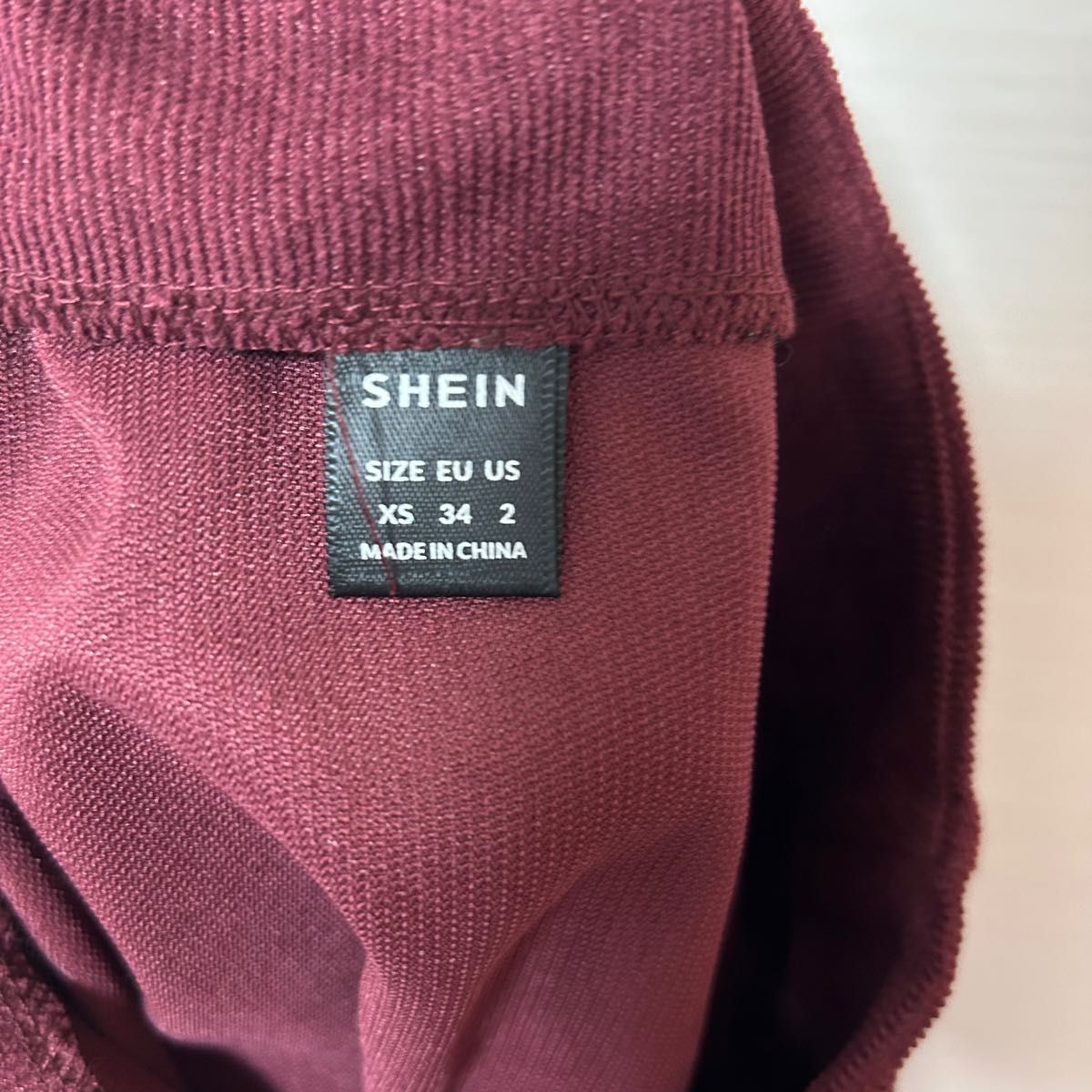 SHEIN EZwear スプリットヘムコードスカート