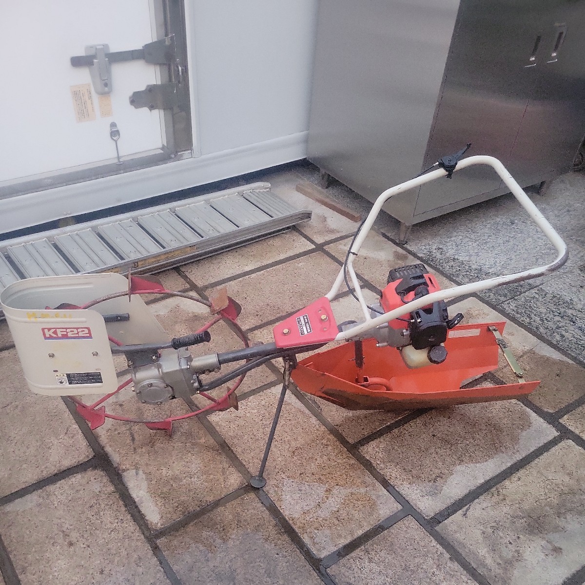 オオタケ 水田溝切り機 kf22 tb33 動作確認済み-
