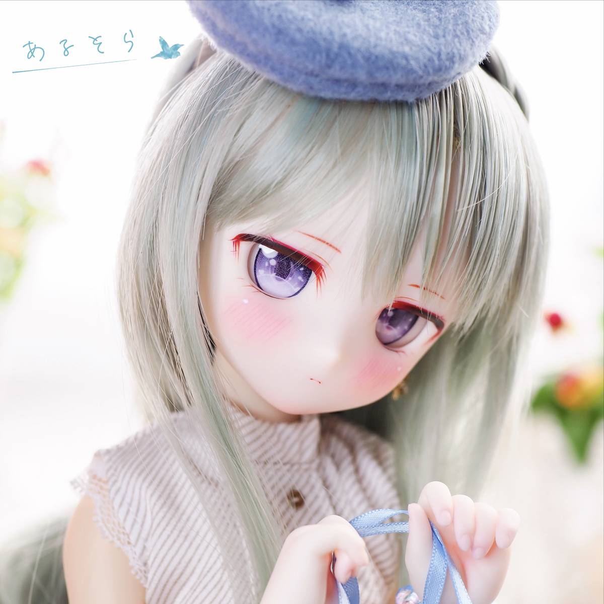 DDH-29 セミホワイト肌 カスタムヘッド+おまけアイ2種【あるそら